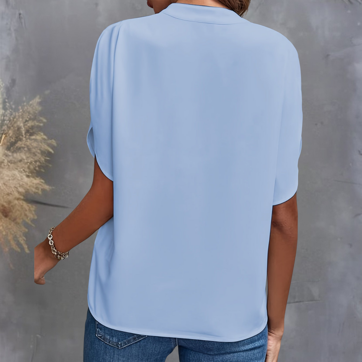 Adele Sophisticated V-Neck Top