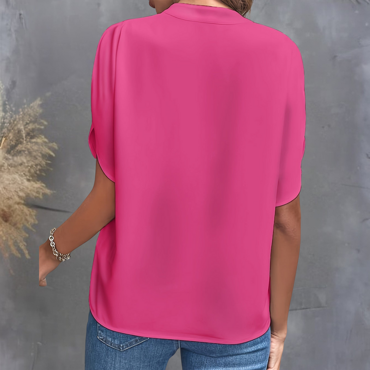 Adele Sophisticated V-Neck Top
