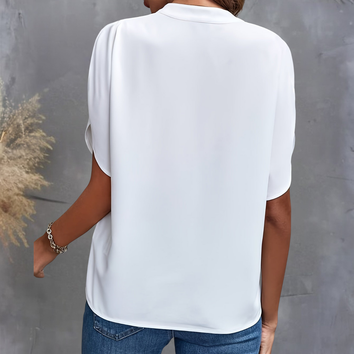 Adele Sophisticated V-Neck Top