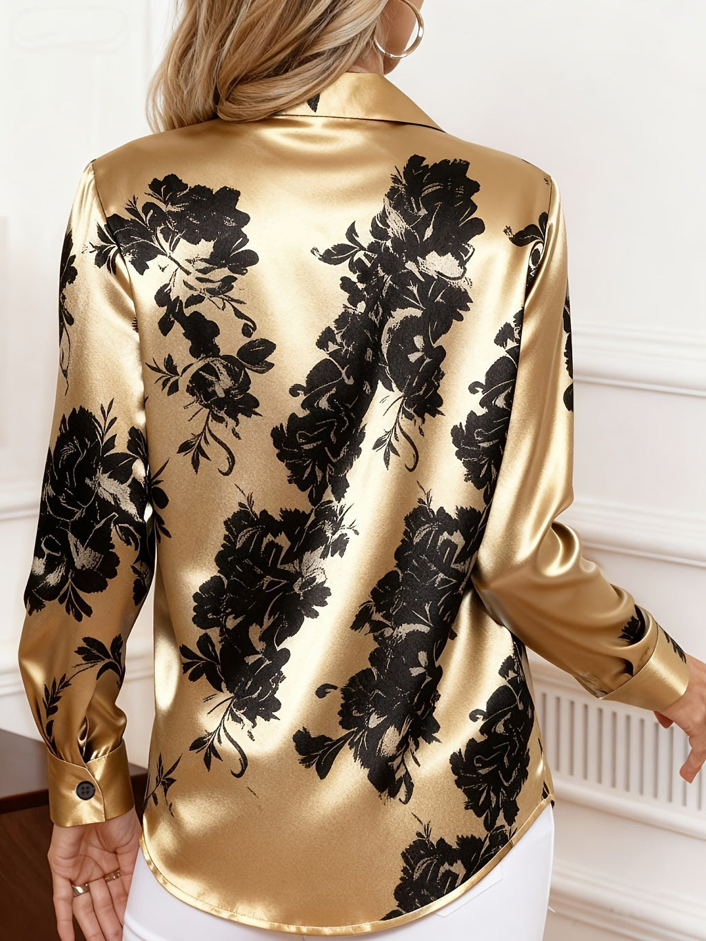 Zoe Elegant Floral Printed Blouse