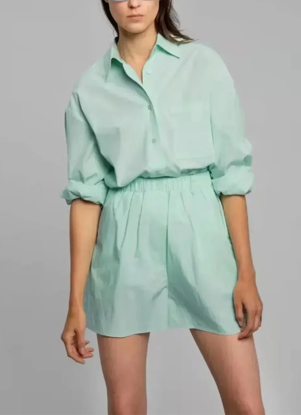 Cora Relaxed Linen Shirt and Shorts Set