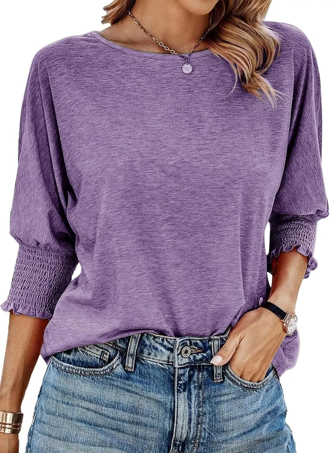 Willa Simple Crewneck Blouse