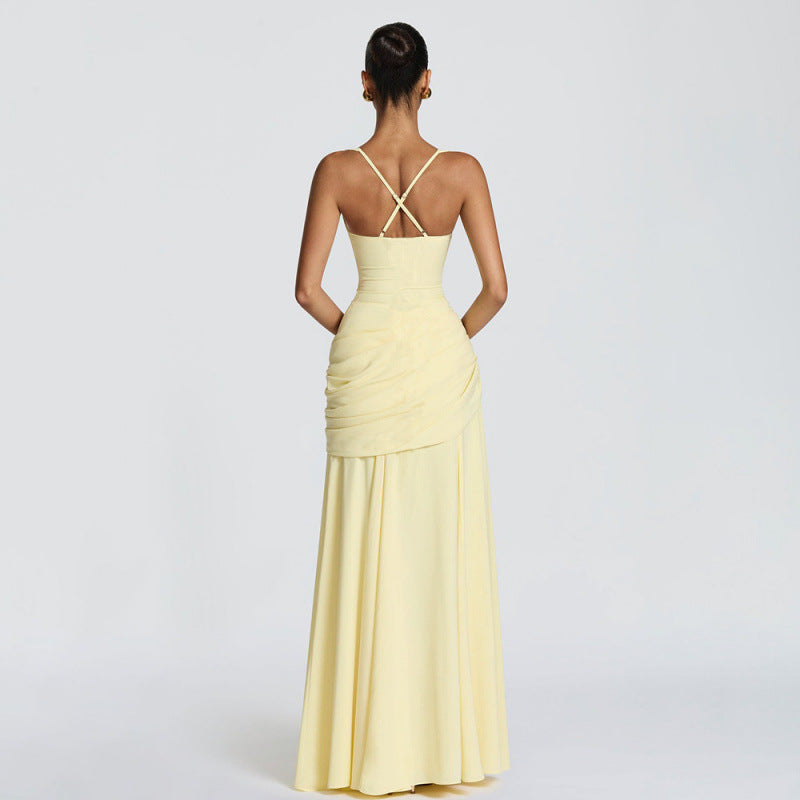 Noemi Refined Ruched Waist Maxi Dress