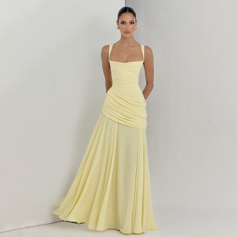 Noemi Refined Ruched Waist Maxi Dress