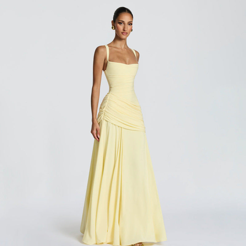 Noemi Refined Ruched Waist Maxi Dress