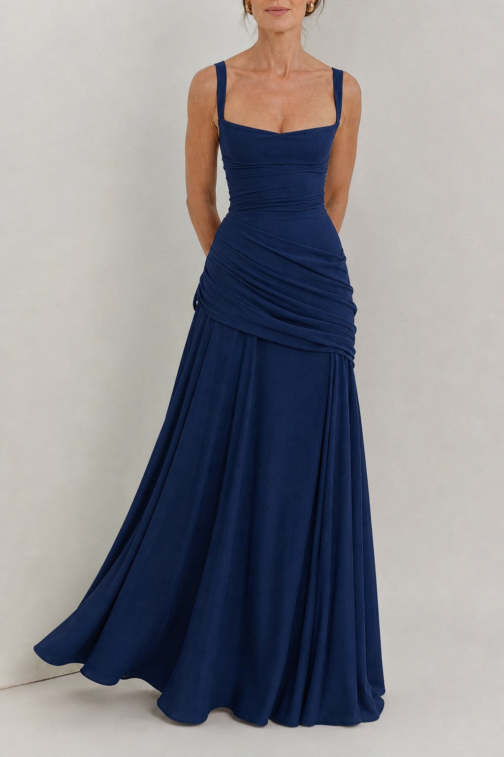 Noemi Refined Ruched Waist Maxi Dress