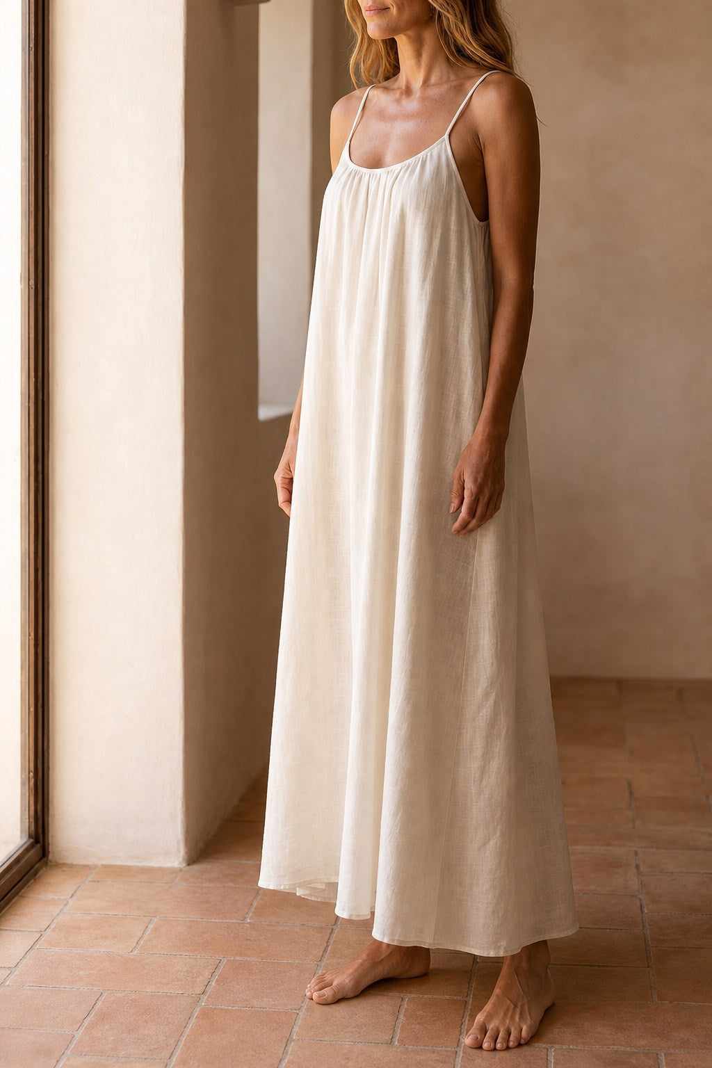Skye Flowy Open Back Summer Maxi Dress