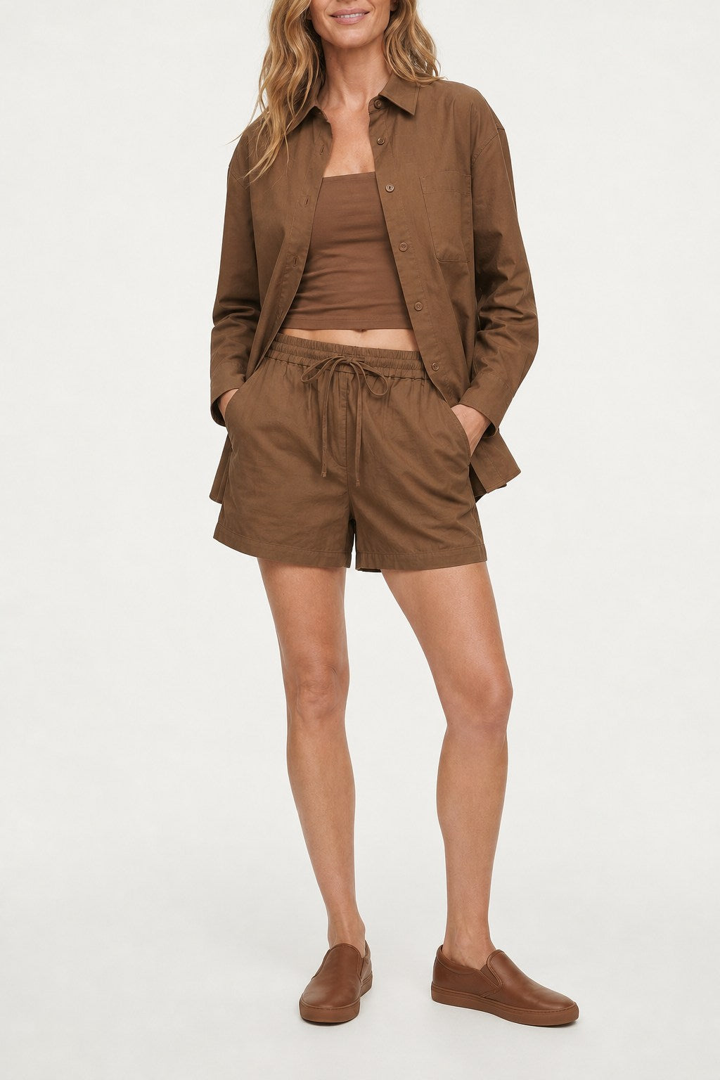 Cora Relaxed Linen Shirt and Shorts Set