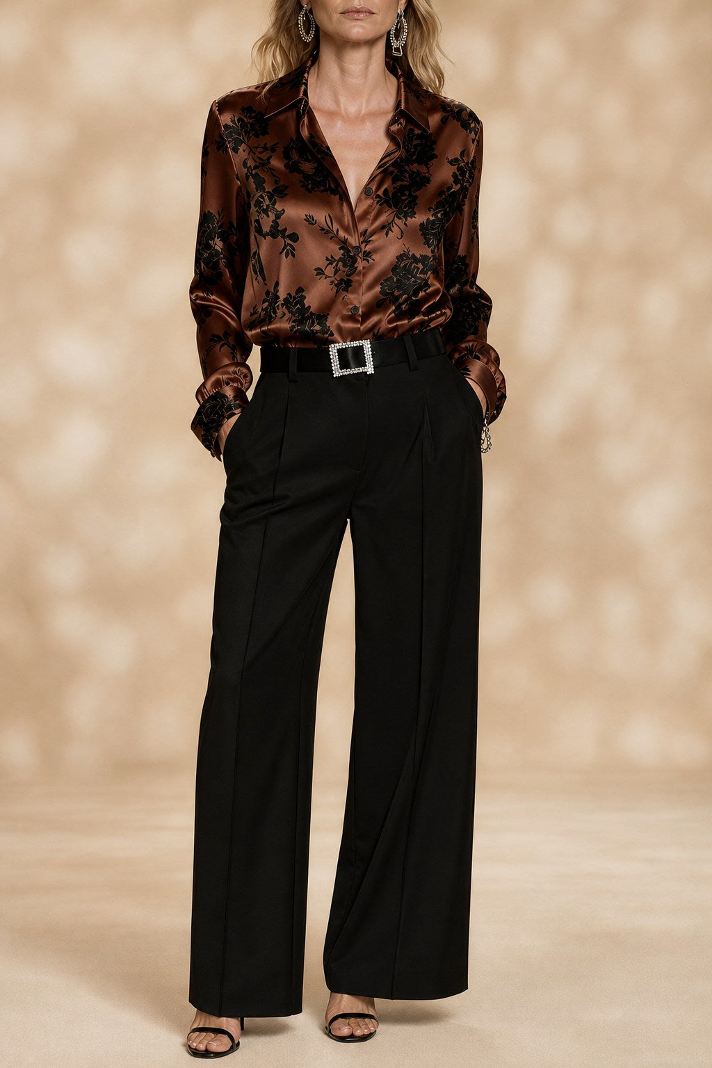 Zoe Elegant Floral Printed Blouse