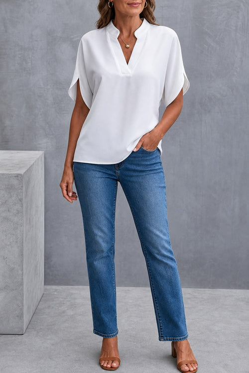 Adele Sophisticated V-Neck Top