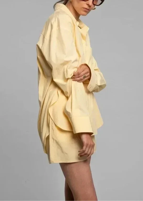 Cora Relaxed Linen Shirt and Shorts Set