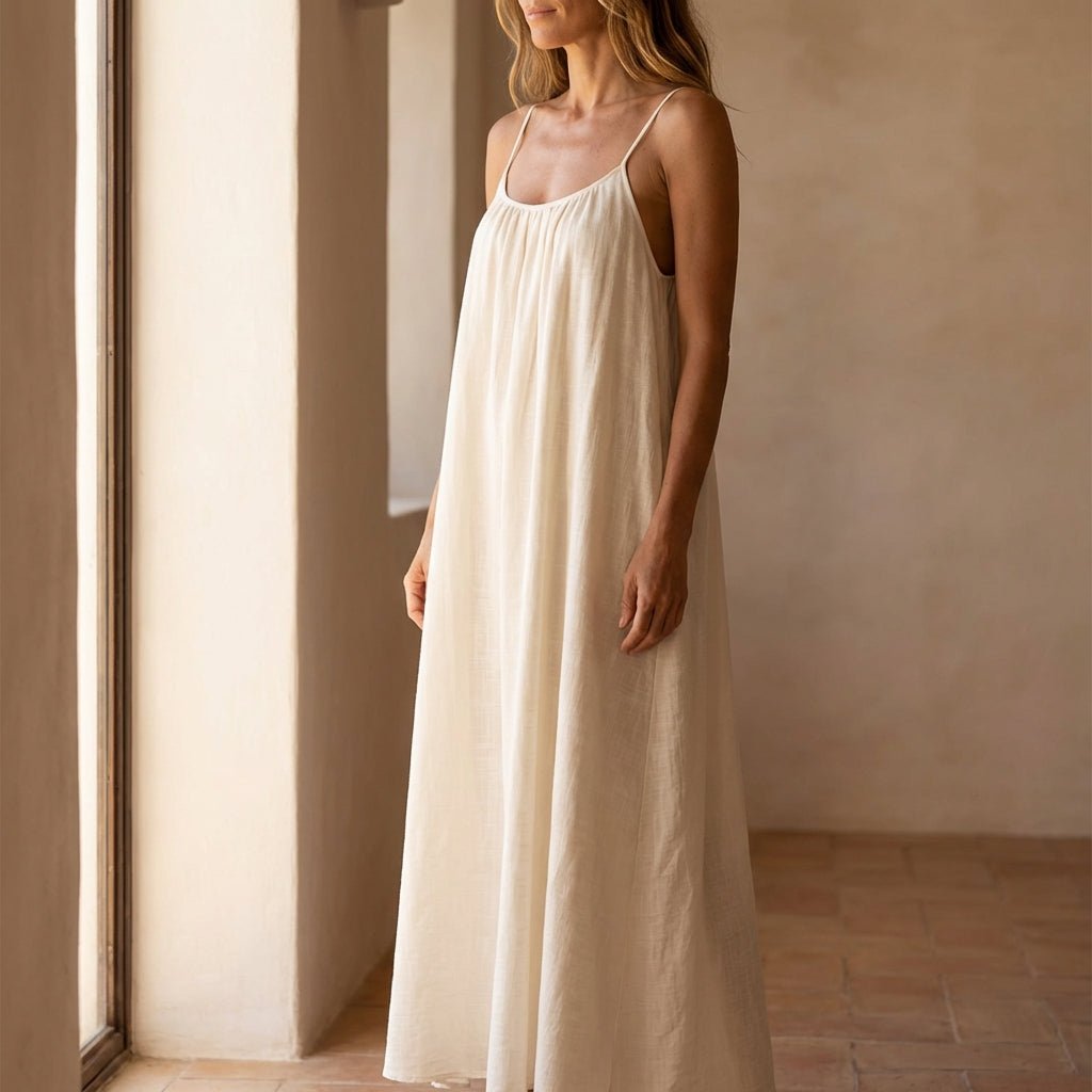 Skye Flowy Open Back Summer Maxi Dress