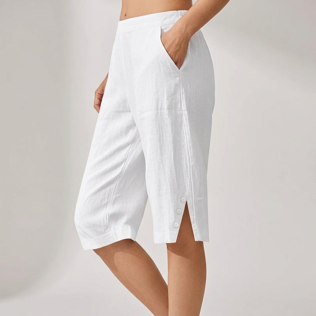 Hallie Relaxed Knee-Length Shorts