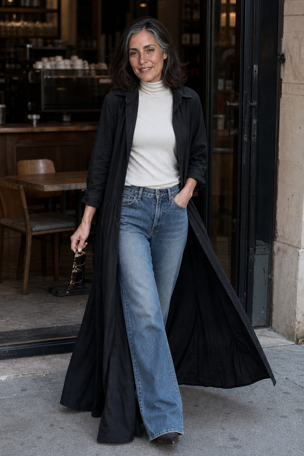 Greta Versatile Belted Maxi Shirt Dress