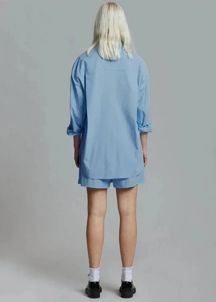 Cora Relaxed Linen Shirt and Shorts Set