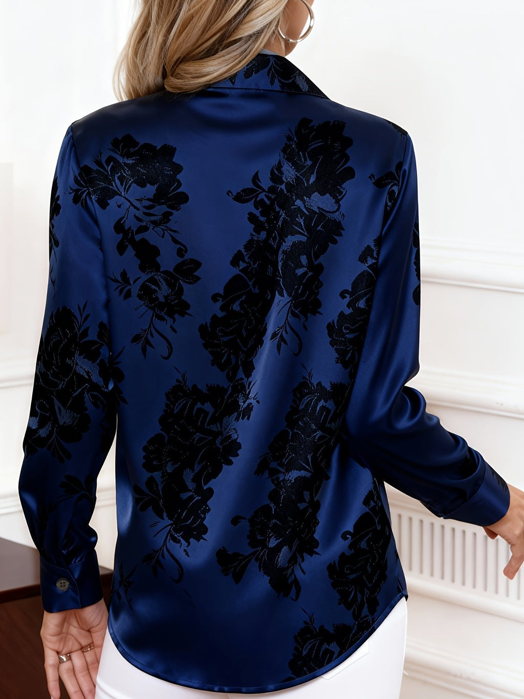 Zoe Elegant Floral Printed Blouse