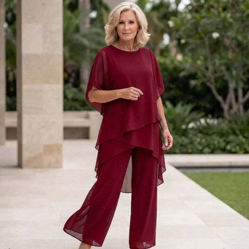 Anouk Layered Draped Two-Piece Set