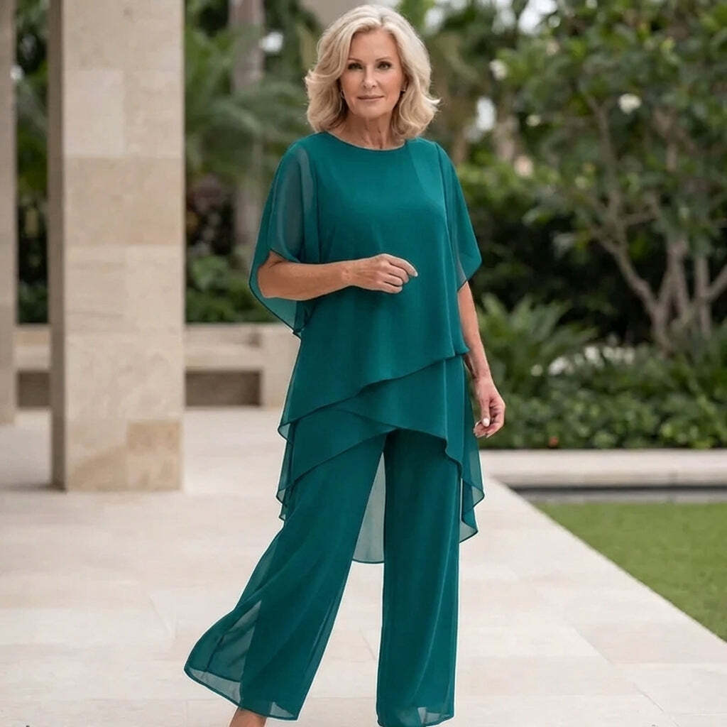 Anouk Layered Draped Two-Piece Set